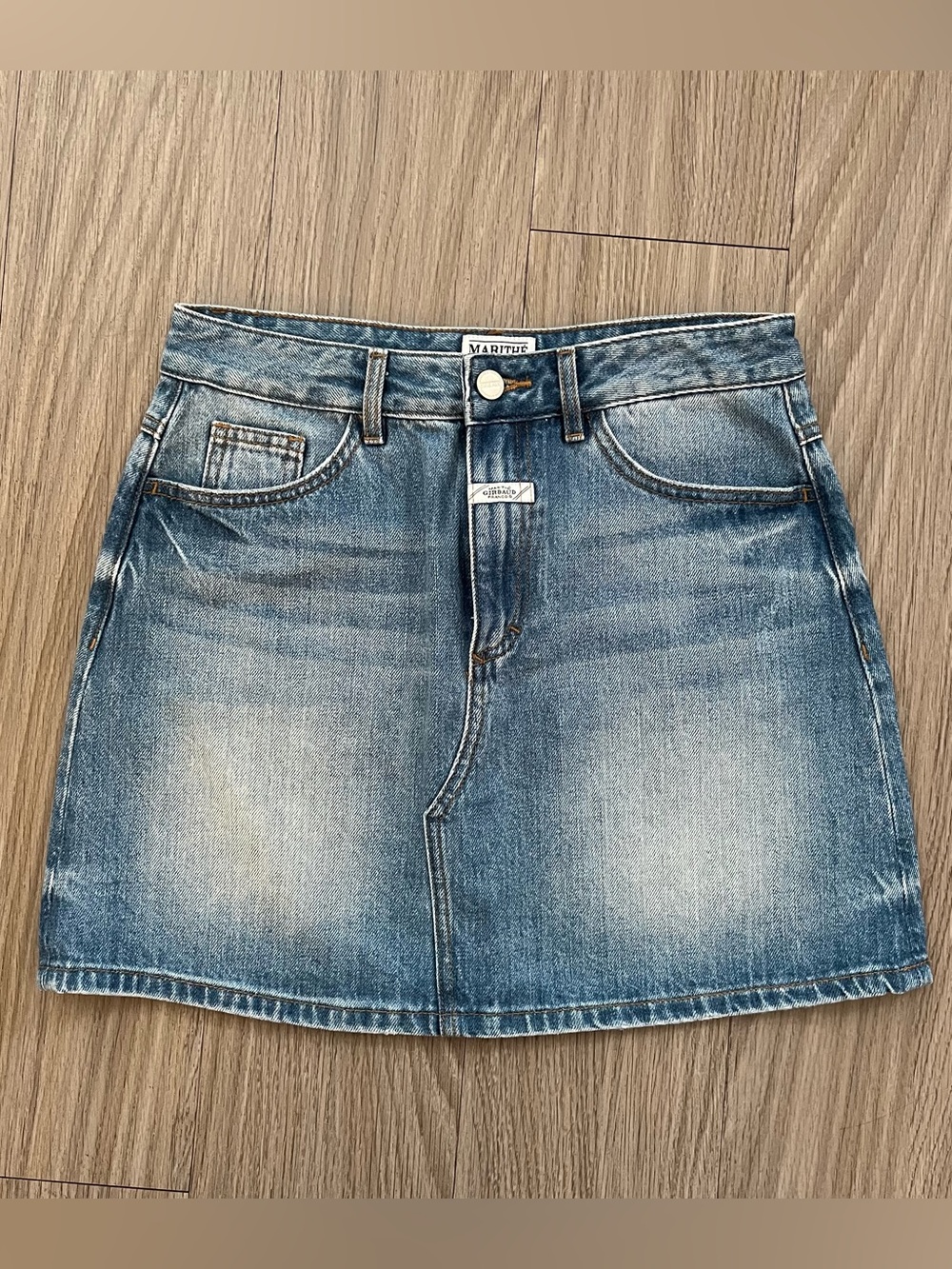 Marithe Francois Girbaud Denim Skirt (Size S)